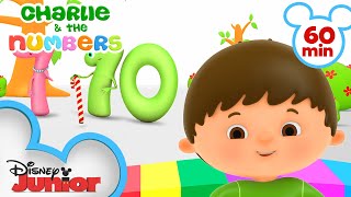 Charlie Meets his Numbers Friends for Fun | Kids Songs and Nursery Rhymes | @disneyjr  ​