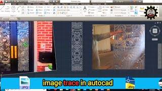 Autocad ➡ trace 2d image | drawing | cnc design | pattern | door design