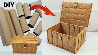 How to Make a Treasure Chest from a Toilet Paper Roll - DIY Treasure Chest Idea