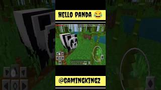 Hello Panda | Minecraft Panda | #gaming #minecraft #minecraftshorts #shorts #viral @TondeGamer