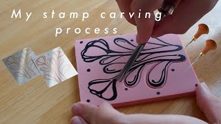 How To Carve A Stamp| Stamp Carving Process Block Printing