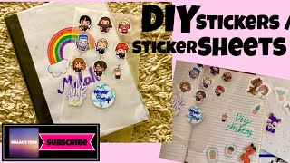 SUPER EASY | DIY stickers and sticker sheets!