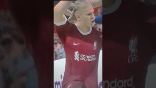 🏴󠁧󠁢󠁥󠁮󠁧󠁿#premierleague Liverpool F.C Vs Manchester United 4:0 goal from Haaland this is incredible