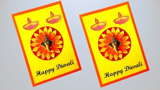 Handmade Diwali Card 2024/DIY Diwali greeting Card/How to make greeting card for Diwali/