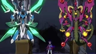 YuGiOh! Arc V ep 133 - Yuri Synchro Fusion Clear Wing and Starve Venom