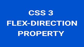 flex direction CSS-Tricks in Hindi