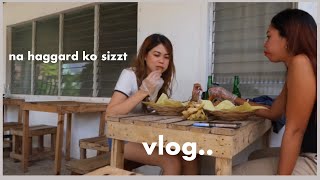 eating pungko-pungko, grocery, taking orders at our café 😊| jassingvlogging