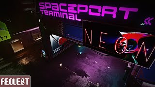 Neon Spaceport Billboard Music | REQUESTED | Starfield