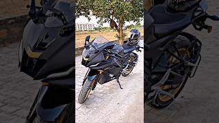 Vaia Porichoy Korai di ata sudhu amar.. Yamaha R15 V4 Matte Black Colour #shorts #r15v4 #ajshohan