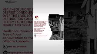 Free online consultation for affected people of #earthquake #turkey #syria #quake #disaster #medical