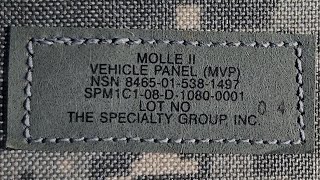 USGI Molle II Vehicle panel (MVP) review