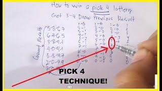 Secret Powerful Technique to win a Pick 4 Lottery Jackpot Consistently