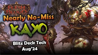 Nearly No-Miss Kayo 💪 Blitz Deck Tech Aug'24 | Flesh and Blood TCG | Go Again! Ep542