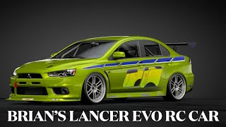 RC CAR Fast and Furious 2 Lancer Evo X Brian O connor