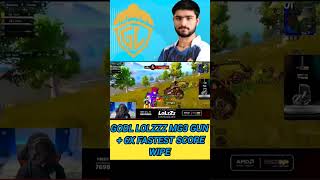 Godl Lolzzz MG3 + 6x Fastest Score Wipe #bgmi #viral #bgmiindia #bgmi