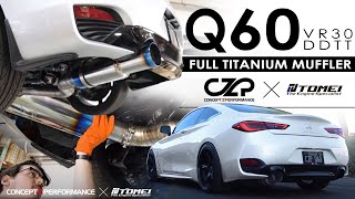 Concept Z Performance Infiniti Q60 VR30DDTT 6MT TOMEI Expreme Ti Full Titanium Muffler