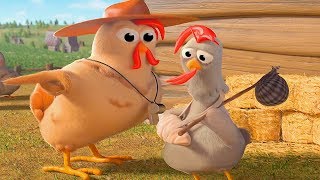 Funny Chicken Song And  Funny Chicken Dance - Axel F (Official Music Video)