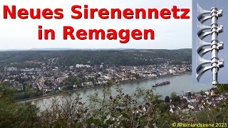 Probealarm der neuen HELIN-Sirenen in Remagen | Sirenenprobe mit Rheinblick