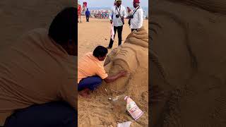 Bholenath Ka Dharshan| Sand art Shiva| Help🙏 to🙏complete 1k subscribe #bholenath #trending   #shorts