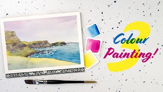 Paint a Seascape using a Limited Palette | A Perfect Colour Mixing Exercise