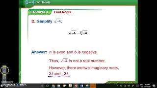 6.4 - nth roots