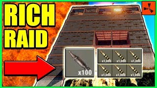 Rust RICH TRIO RAID?! - RAIDING ARMORED BASE JACKPOT LOOT - Terra Rusticus (Rust Modded Raids)