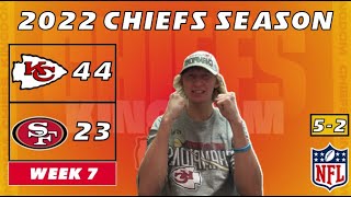 Kansas City Chiefs Fan REACTS to Week 7 vs. 49ers | KC 44-23 SF | 2022 NFL Season