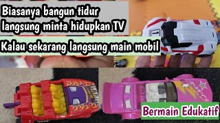 Bangun tidur pagi, Al Fatih langsung main Mobil mainannya gaes | Mobil kecil | mobil hotwheel