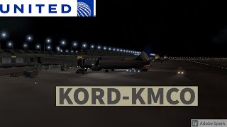 KORD-KMCO / United 737-800 /X-Plane 11