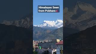 Himalayan Range of Pokhara🇳🇵 #shorts