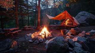 The most beautiful relaxing fireplace scene - Relaxation and Meditation. - ASMR Nature Ambiance