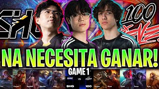 100 THIEVES NECESITA GANAR ESTA PARTIDA! | SHG vs 100 Game 1 RESUMEN WORLDS PLAY IN 2024 LVP ESPAÑOL