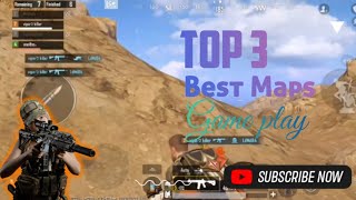 BGMI Top 3 maps to rush game play 🥵🥵 #pubg #bgmi #viral 🔥#trending