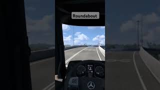 Roundabout. #ets2 #truck #game #simulator #videogame #80smusic #music