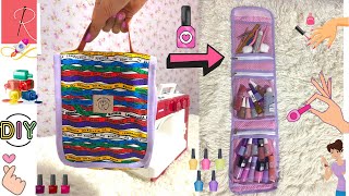 COMO FAZER PORTA ESMALTES ⭐️ KIT MANICURE PASSO A PASSO