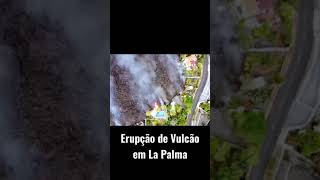 Erupção de Vulcão em La Palma #shorts