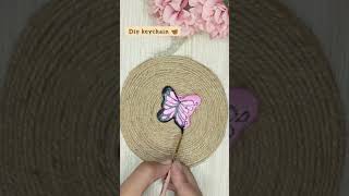 Ohhh...I made Pinterest style butterfly keychain 🦋/ diy keychain/#trending #viral #shorts