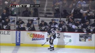 Derrick Pouliot First NHL Goal - Pittsburgh Penguins vs. Florida Panthers 12/20/14