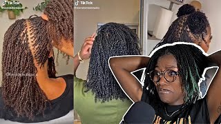 reacting to microloc tiktoks part lll.. & venting about my locs | Keke J.