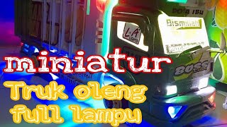 Miniatur truk oleng full lampu||siap memperingati HUT RI yg ke 77. #miniaturtrukoleng #hiburan