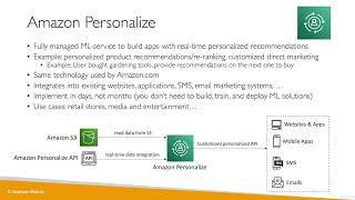 Amazon Personalize Overview |Machine Learning |Amazon Web Service #amazonwebservices#machinelearning