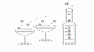 [ Ascii Art ] cara gambar botol dan gelas