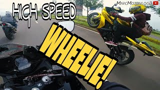 #151 Bukan The Snake! | Gold Yamaha R1 Long Wheelie! | CBR150R vs GSXR150 vs R15 VVA