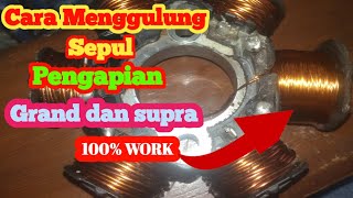 CARA MENGGULUNG SPUL CDI GRAND SUPRA FIZR VEGA LAMA SUPAYA STRUM BESAR DAN AWET BERIKUT CARANYA