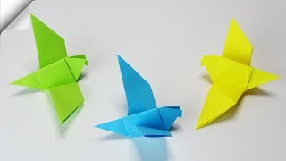 How to make paper bird  Easy paper birds diy