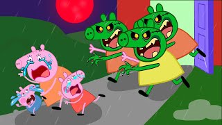 ZOMBIE APOCALYPSE, Zombie Visits Peppa Pig House! 🧟‍♀️l Peppa Pig Funny Animation