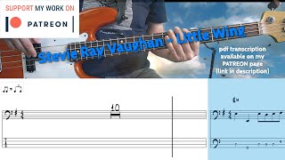 Stevie Ray Vaughan - Little Wing (Bass cover with tabs)