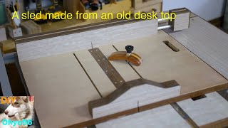 A sled made from an old desk top