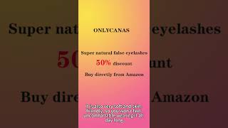 Amazon 50% discount on false eyelashes, makeup to wear for weddings, Halloween,  gifts,  surprises