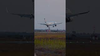 EgyptAir A321neo Arriving at Larnaca Airport